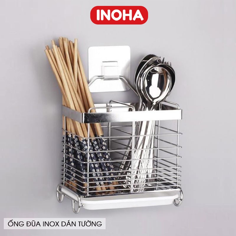 [HOT] Ống đũa đa năng đặt bàn/treo tường INOX 304 INOHA D01