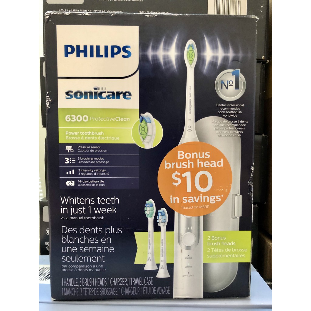 (BẢO HÀNH 1 ĐỔI 1) BÀN CHẢI ĐIỆN PHILIPS SONICARE PROTECTIVE CLEAN 6100 và philips 6300