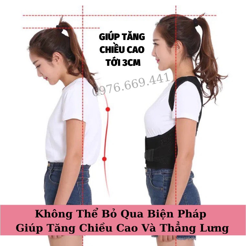 Đai Lưng Cột Sống Nam Nữ Đai Chống Gù Lưng Cho Trẻ Em Định Hình Cột Sống Gia Dụng Thông Minh ASAKI