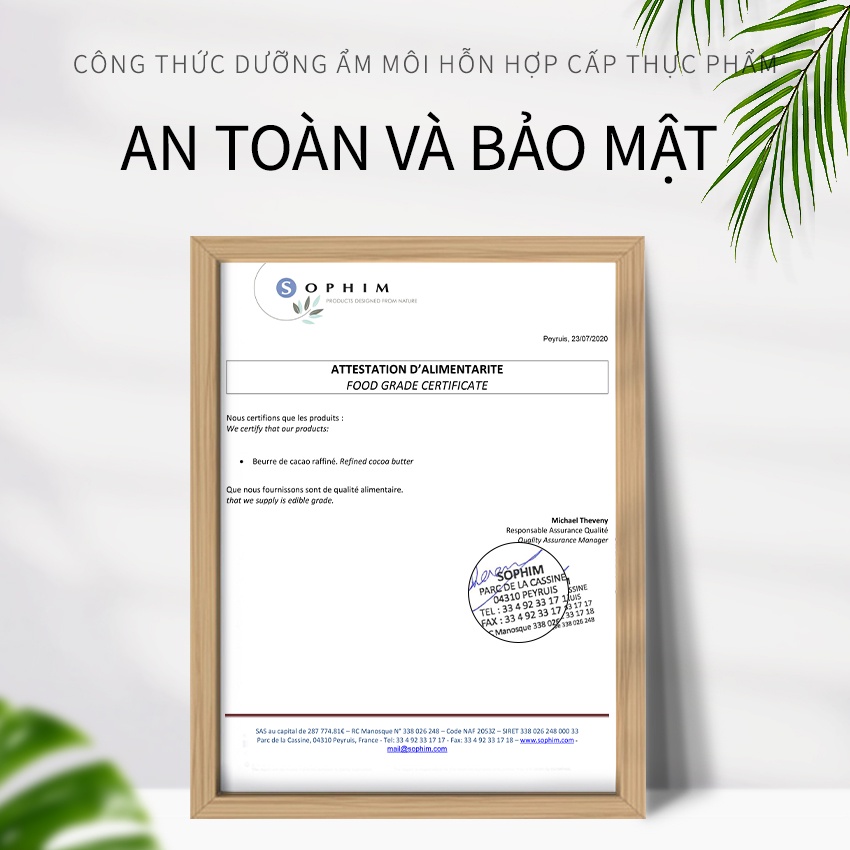 Son dưỡng môi CARSLAN chiết xuất trái cây lành tính dưỡng ẩm mềm mại làm mờ thâm môi 4g