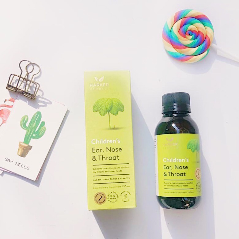 Siro tai mũi họng Harker Herbals xanh Ear Nose &amp; Throat - New Zealand cho bé từ 0 - 12 tuổi [BAY AIR]
