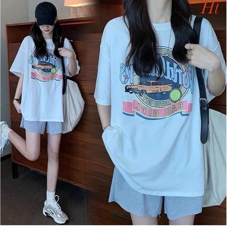 Bộ đùi logo oto quần đùi xám HT11