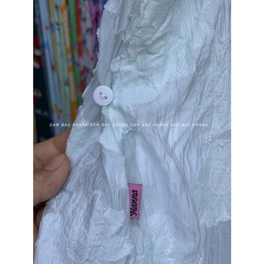 [HANNA] Đầm bầu sang chảnh đi tiệc đi làm đều đẹp cao cấp 2 lớp mát không nhăn có size 40-80kg chiều dài qua gối có túi