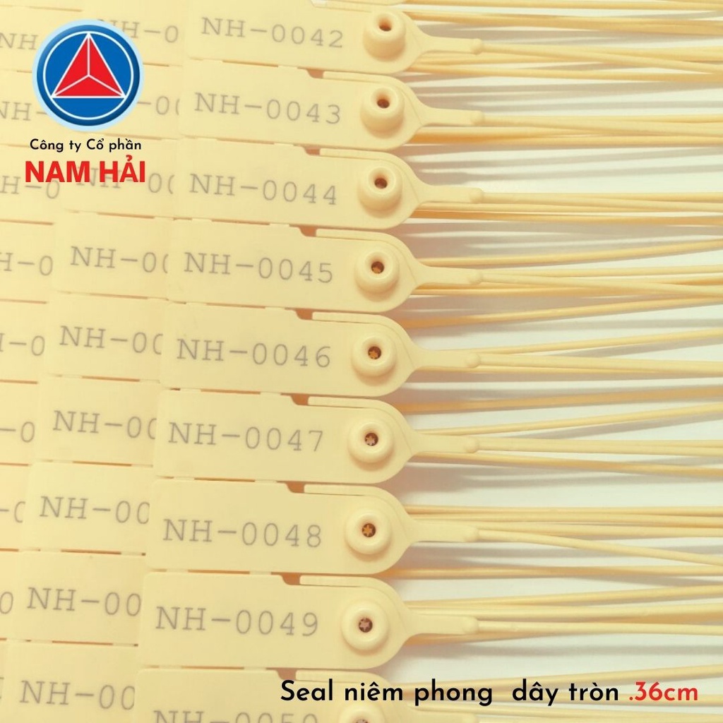 Seal khóa niêm phong kẹp chì dây rút trơn tròn 36cm