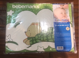 Gối cao su non bebe mát da đầu ngăn mồ hôi trộm cho bé