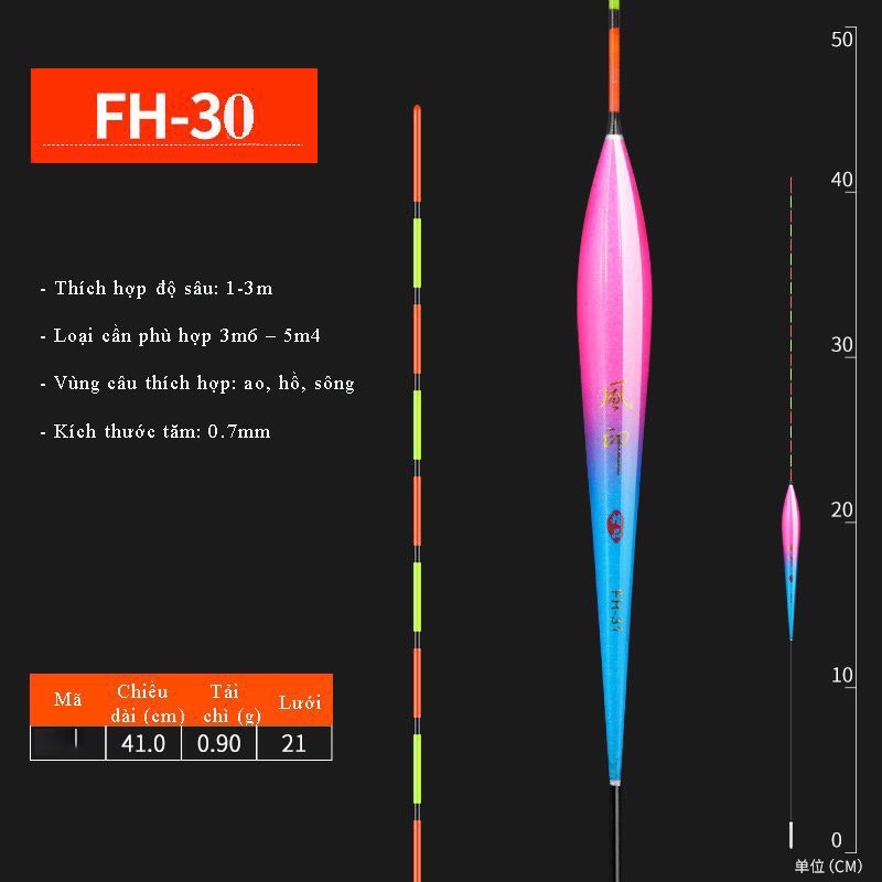 Phao câu đài nano cao cấp tăm nhot nhẹ trị cá nhát chuyên cá chép, diếc rô phi cao cấp