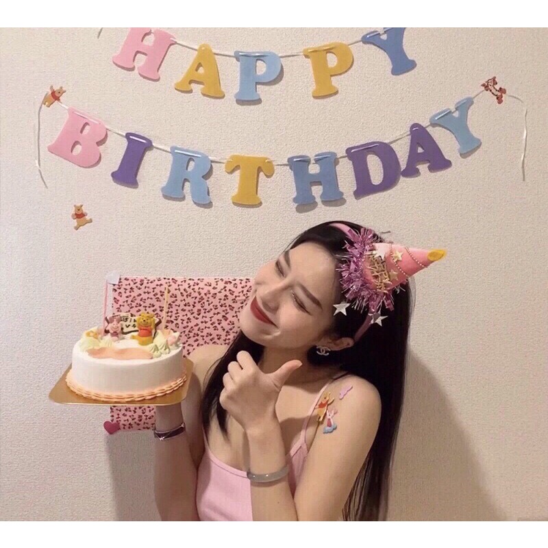 Bảng Chữ HAPPY BIRTHDAY Nhiều Màu Siêu Xinh.