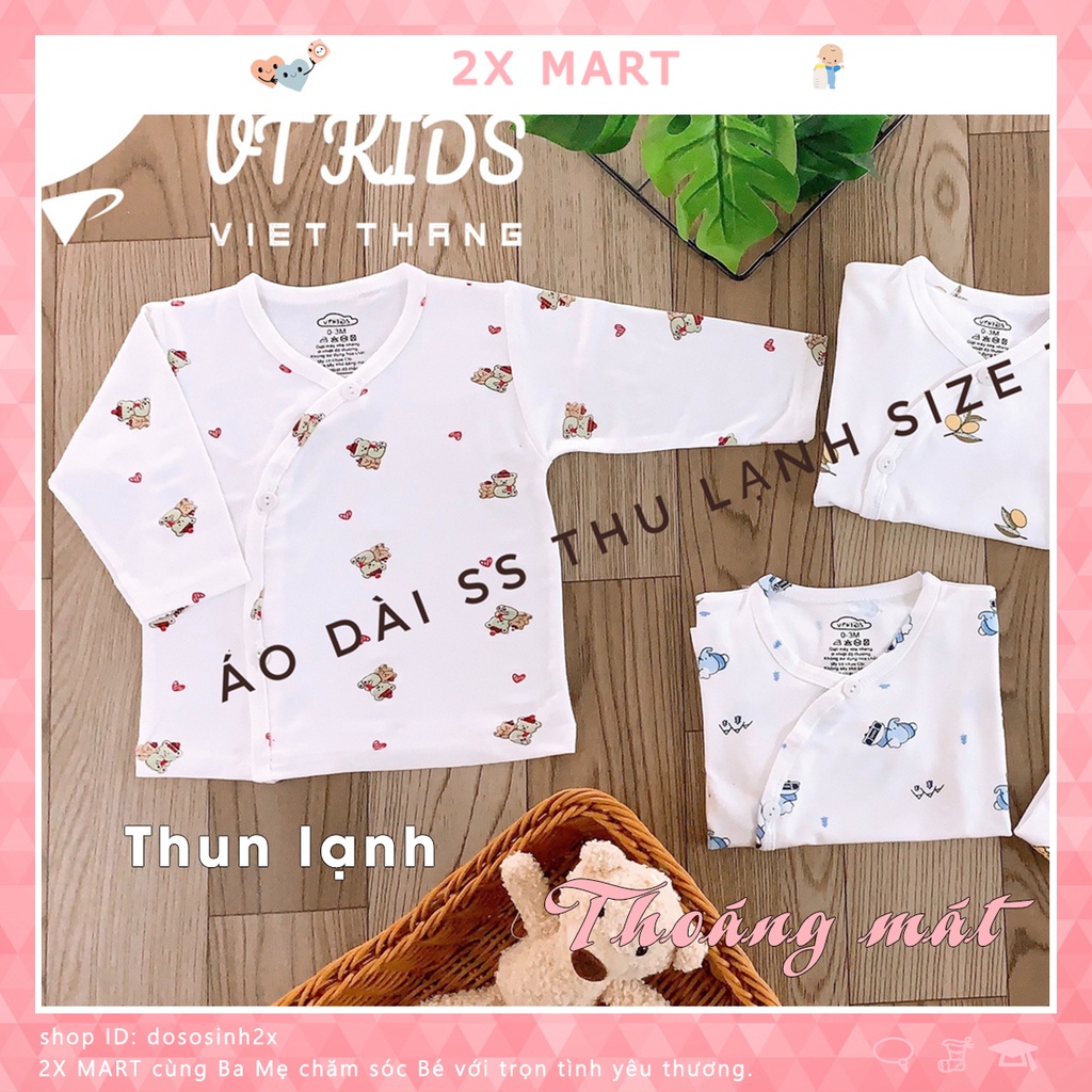 Áo sơ sinh cho bé dài tay thun lạnh mềm mại