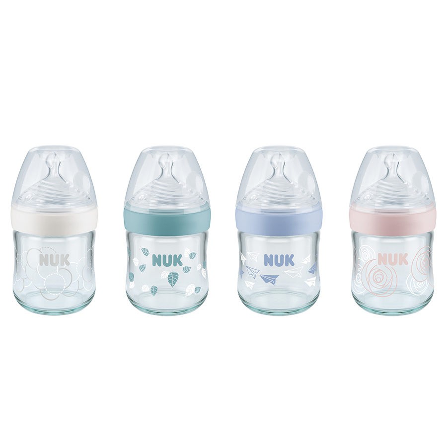 Bình sữa thủy tinh Nature Sense 120ml núm ti S1-M Nuk