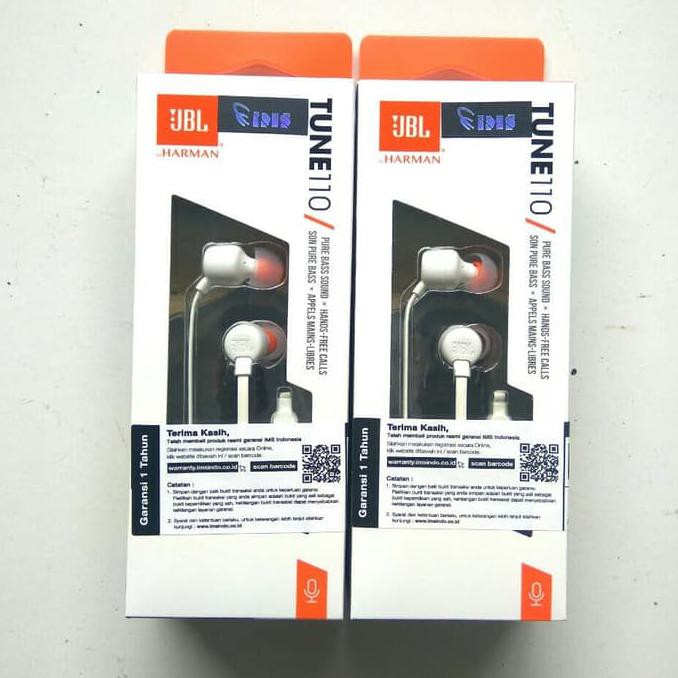 Tai Nghe Nhét Tai Jbl T110 Chính Hãng Đen