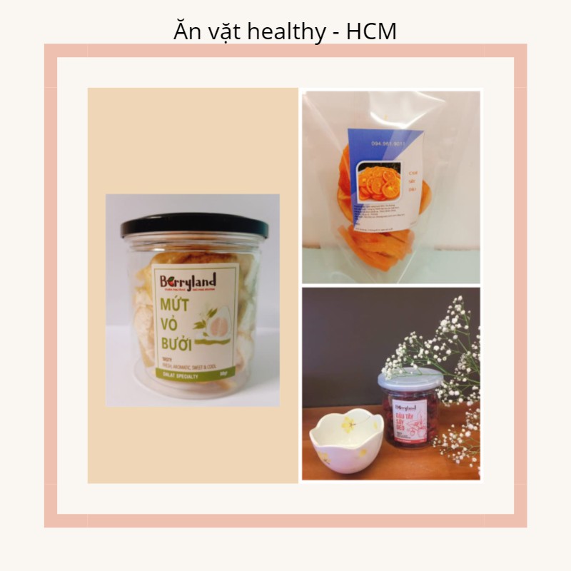 Combo trái cây sấy dẻo mềm thơm vị tự nhiên đồ ăn vặt healthy HCM