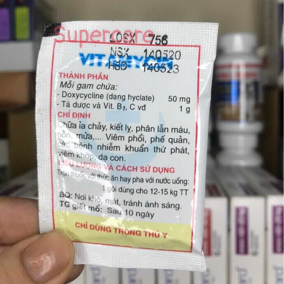 Vitamycin 5gr Chống Ói Mửa  Tiêu Chảy Đầy Hơi Chó Mèo