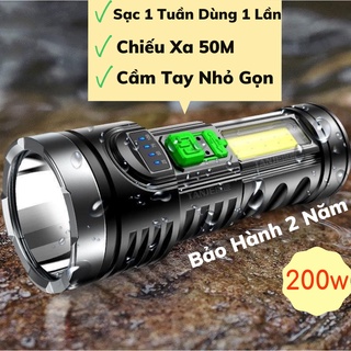 Đèn Pin Siêu Sáng Chiếu Xa, Chống Nước Tiết Kiệm Điện Công Suất Lớn Cao Cấp