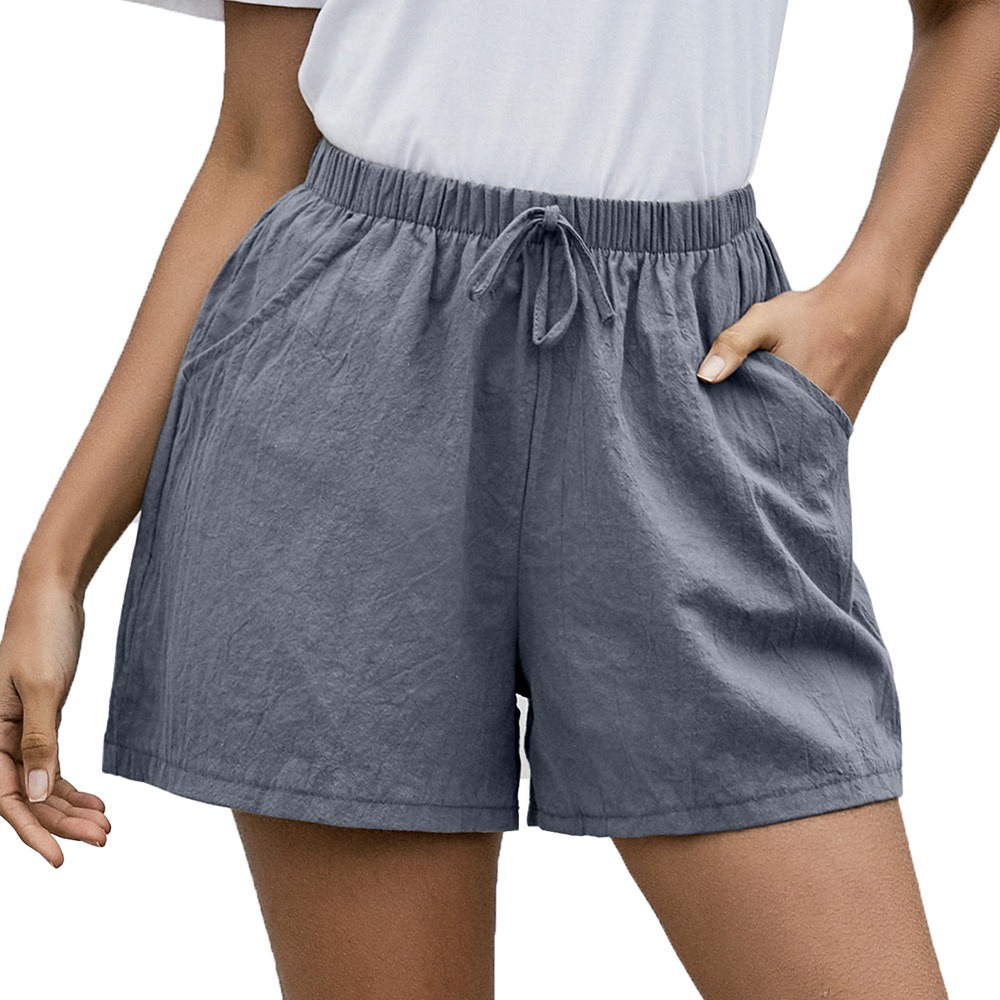 Quần short đũi xuất Nhật, quần short nữ ống rộng trơn 10 màu chất vải siêu mát
