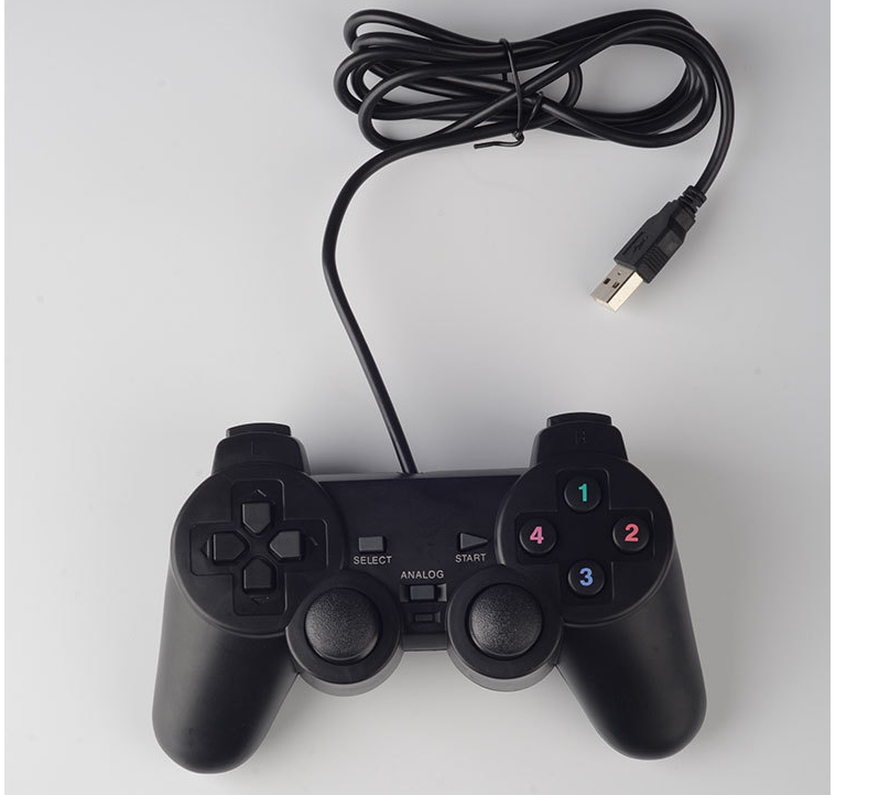 Tay Điều Khiển Game Ps1 USB có rung, tương thích PC và các hệ máy game cầm tay