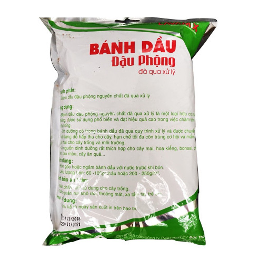 Phân Bánh Dầu Đậu Phộng - Nguyên Chất - túi 1kg