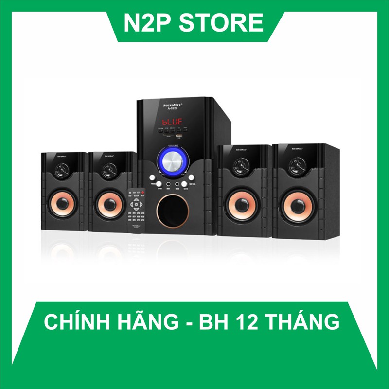 Loa máy tính vi tính Soundmax A8920 - 4.1/ USB, SD Card, Bluetooth (Hãng phân phối chính thức)