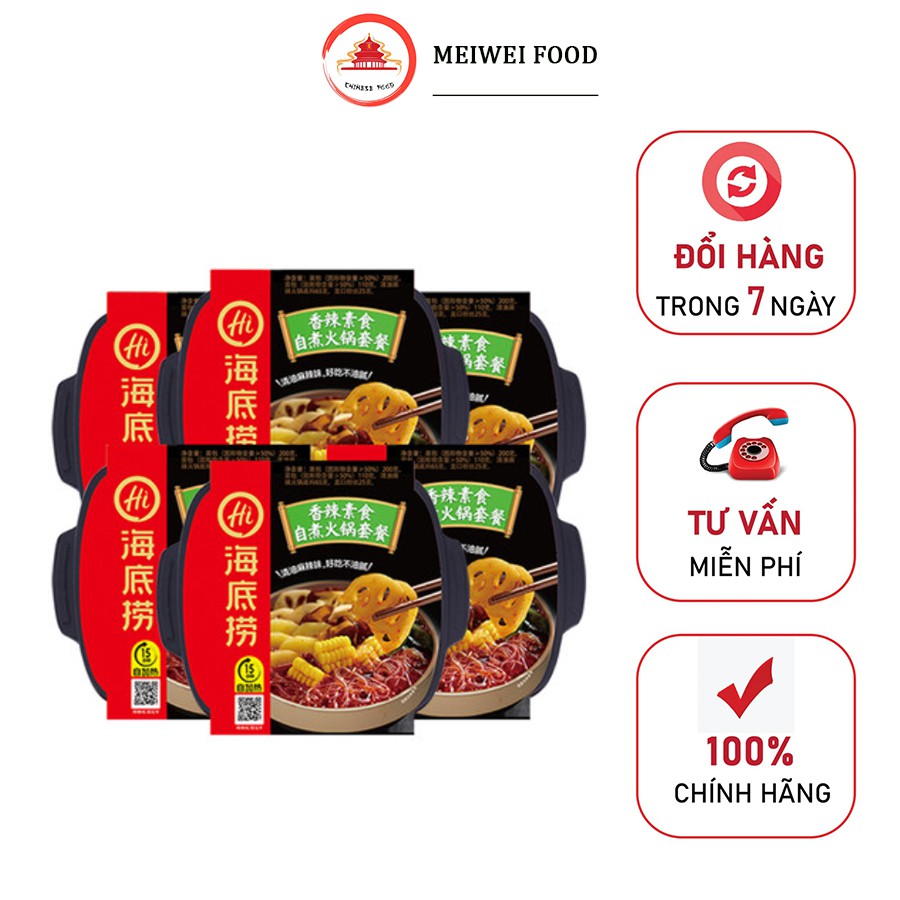 LTS100- Lẩu Tự Sôi Haidilao Rau Củ Cay