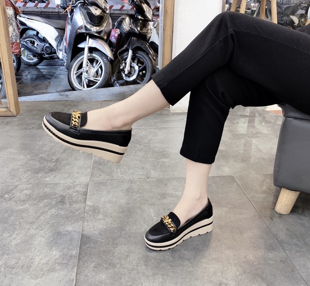 Giày slip on đế xuồng quai xích ngang spsl fullbox