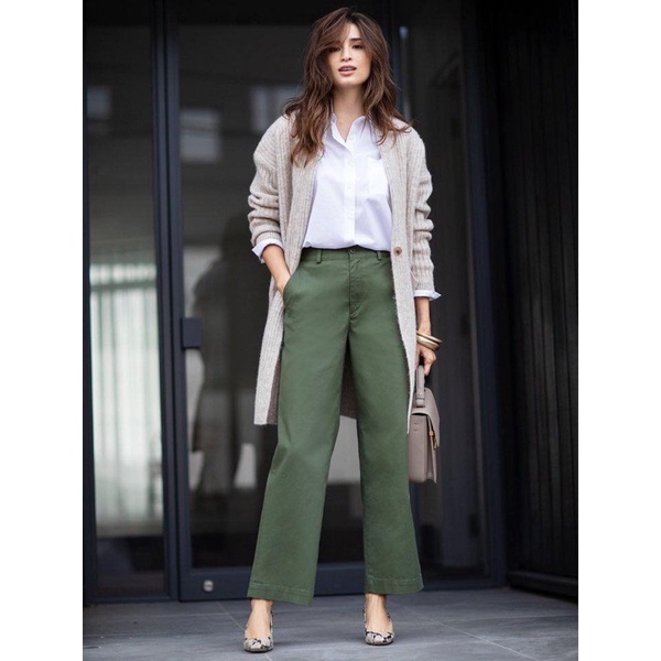 quần Ống rộng Kaki Unquilo