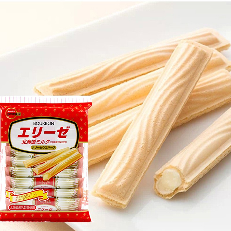 Bánh que Bourbon Elise vị Sữa Hokkaido gói 64gr (16 bánh)