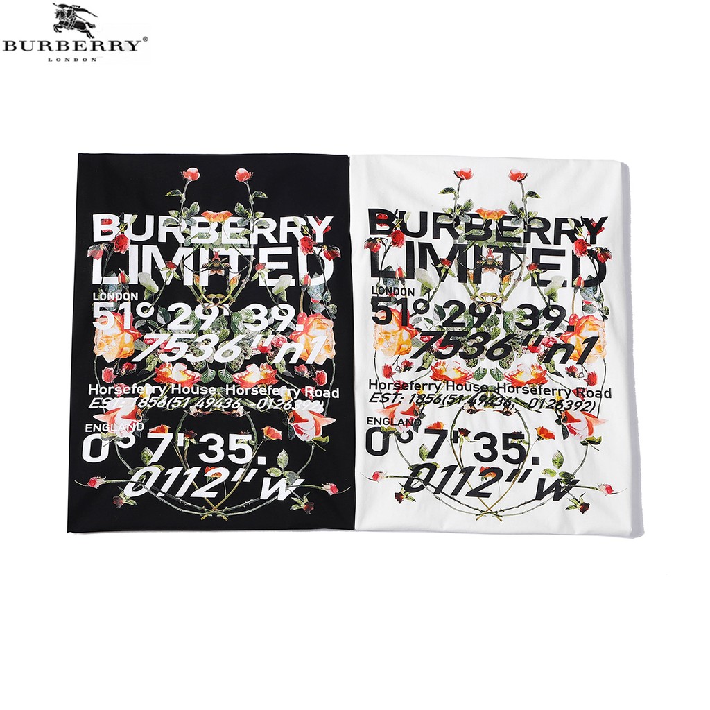 Áo Thun In Chữ Givenchy Burberry Thời Trang Cho Nam Nữ