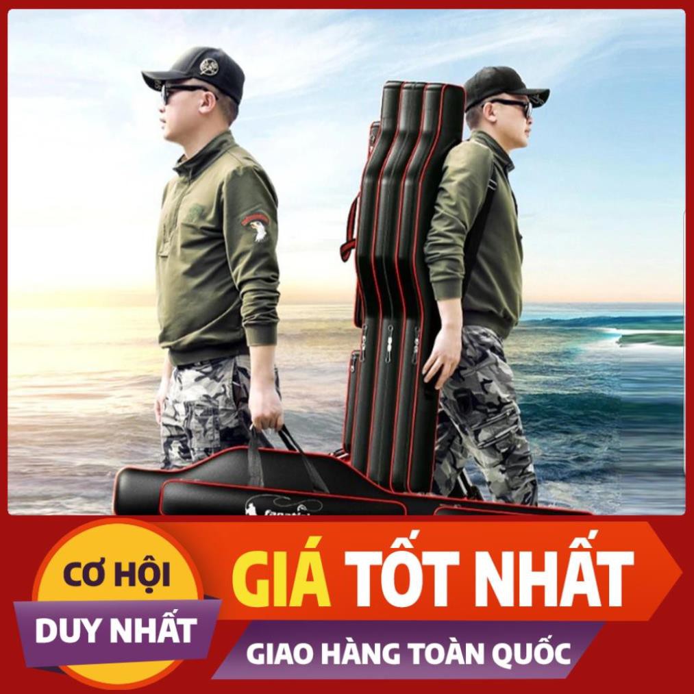 bao đựng cần 3 ngăn kèm 2 túi phụ chất liệu chống thấm nước