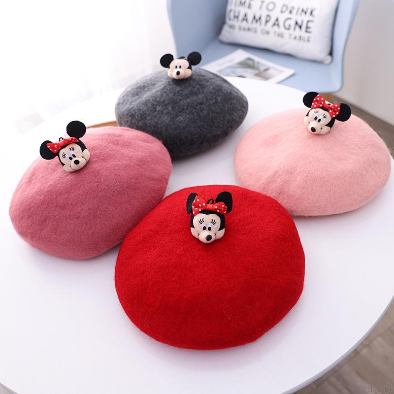 Mũ beret thời trang thu đông cho bé gái