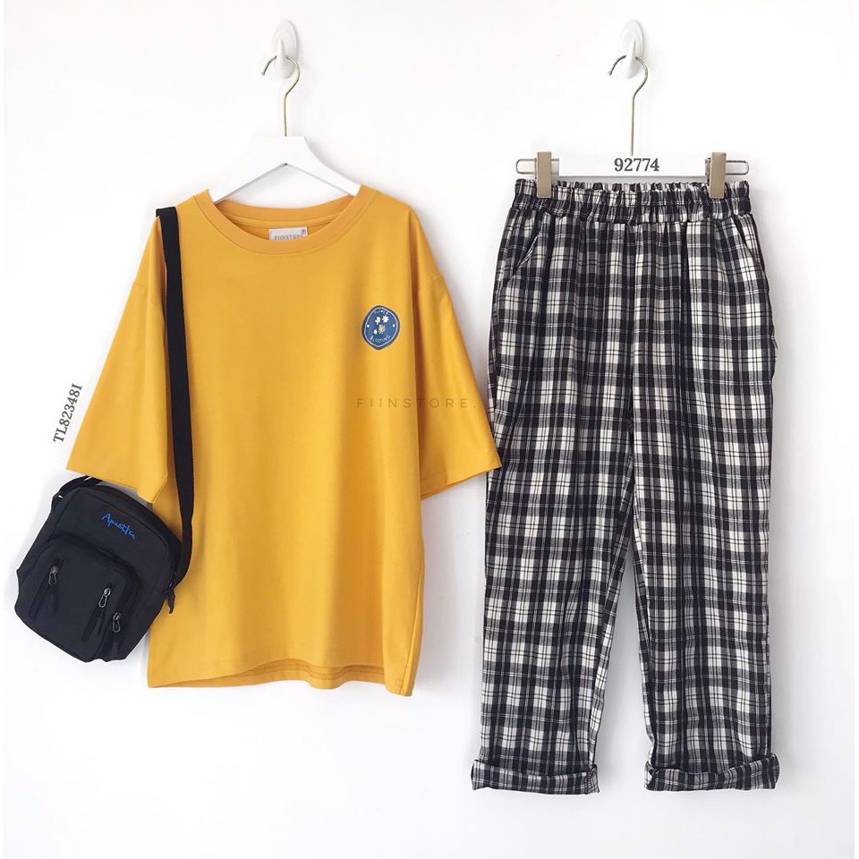 [Ảnh thật] Quần Baggy Kẻ Caro Đen Trắng - Made by Fiin | BigBuy360 - bigbuy360.vn