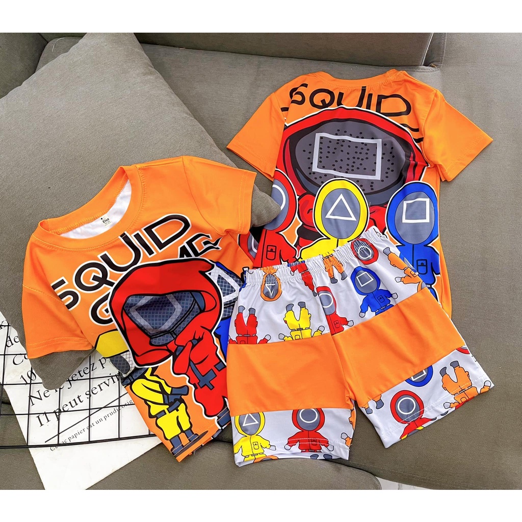 Bộ đồ bé Trai in hình 3D (8-40Kg) chất liệu mềm mịn thoáng mát được các bé Trai yêu thích Bán Chạy Nhất