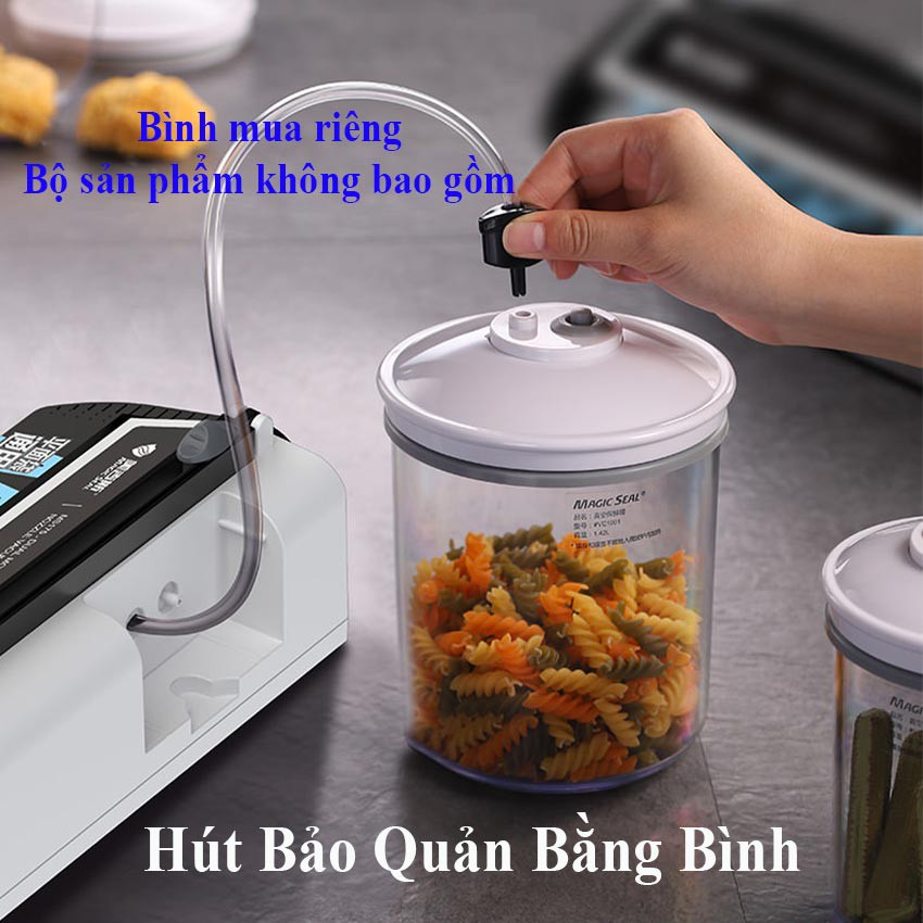 Máy Hút Chân Không Magic Ms175 Không Kén Túi, Ép Chân Không Thực Phẩm Dày Dặn 8mm Cho Gia Đình, Hộ Kinh Doanh Bền Bỉ