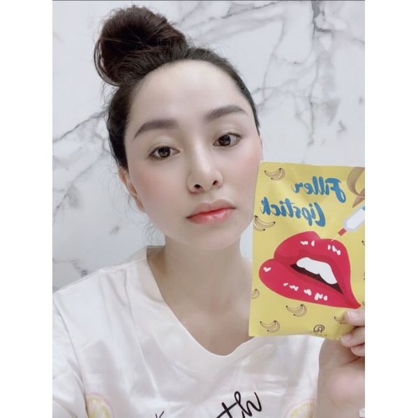 ☀[CÓ SẴN] Son Filler Collagen Chuối Khử Thâm Parea cùng son màu Chu Lipstick