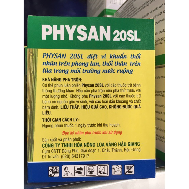[SIEURE] sát khuẩn Physan 20SL hàng đẹp, phân phối chuyên nghiệp.