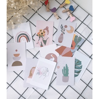 PostCard set 20 tấm ảnh trừu tượng cô gái ảnh decor