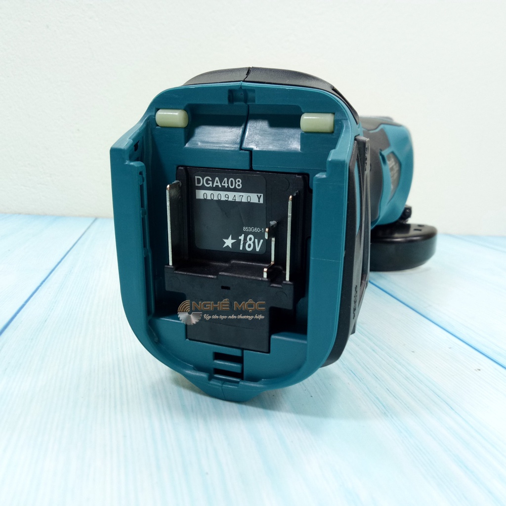 Máy mài góc pin Makita DGA408Z 18V chính hãng máy cắt Makita DGA 408 công tắc bóp Nghề Mộc