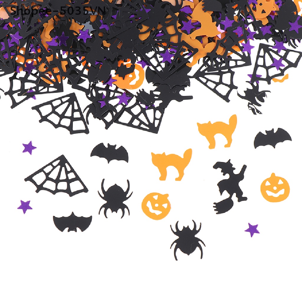 Túi 15g Hoa Giấy Hình Bí Ngô / Dơi / Phù Thủy Trang Trí Halloween