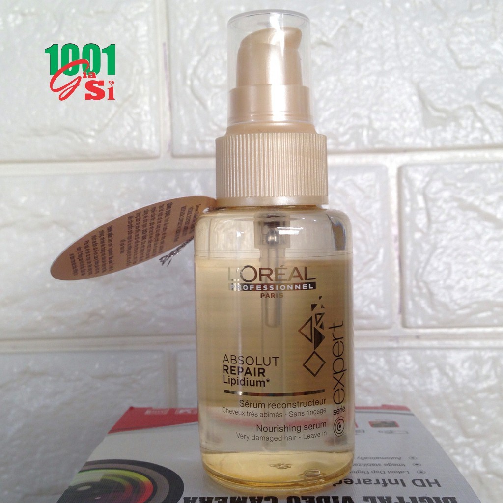 Tinh dầu serum L'oreal Absolut Repair Lipidium phục hồi tóc 3 tác động 50ml