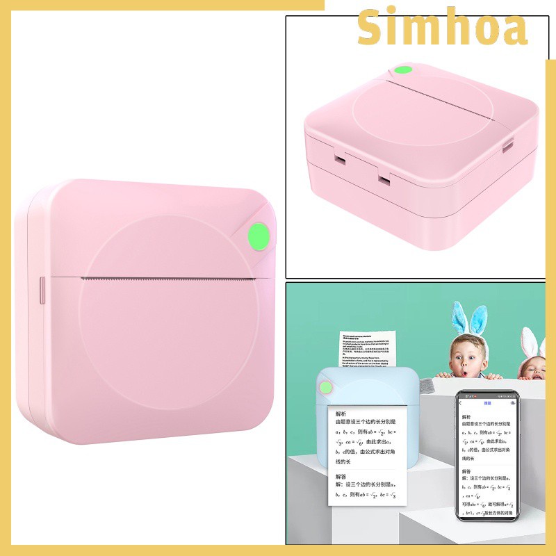 [SIMHOA] 203DPI Mini Portable Pocket Photo Printer for Picture Study DIY English