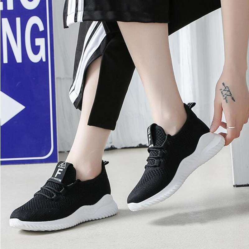 Giày thể thao nữ Chữ F Fashion [Giày thời trang Nữ] thông hơi mềm êm