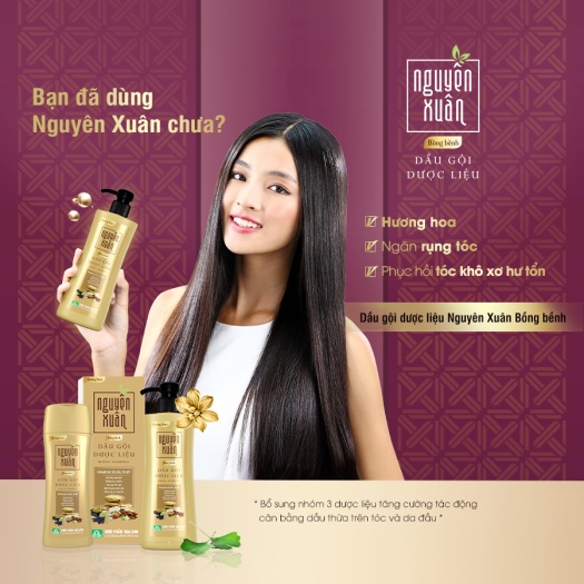 Dầu gội dược liệu Nguyên Xuân (200- 250ml) Giảm gàu, hết ngứa do gàu, ngăn ngừa tóc gãy rụng, khô xơ