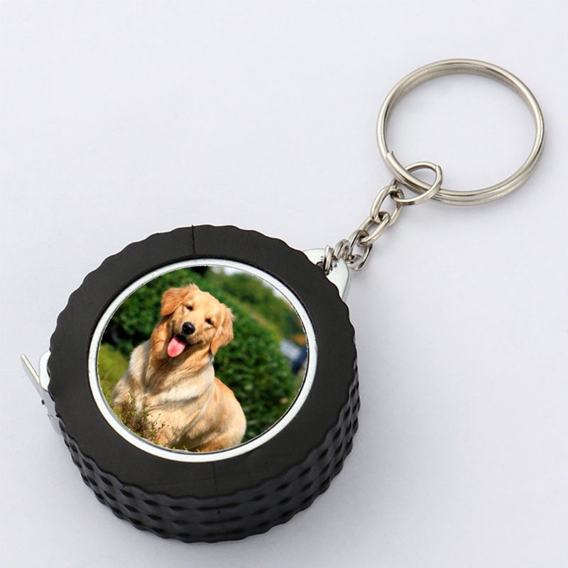 【PC】Móc Chìa Khóa Bằng Hợp Kim Dạng Cuộn Băng Thép Mini Trơn Đơn Cho Ngày Giáng Sinh