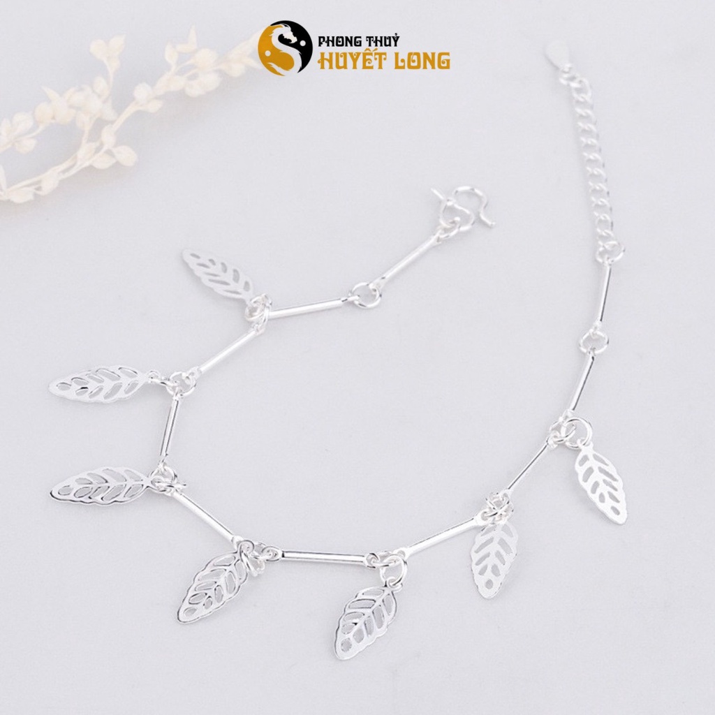 Vòng Tay Lắc Tay Hình Lá Nhỏ Xinh, Dễ Thương Điều Chỉnh Được Kích Thước