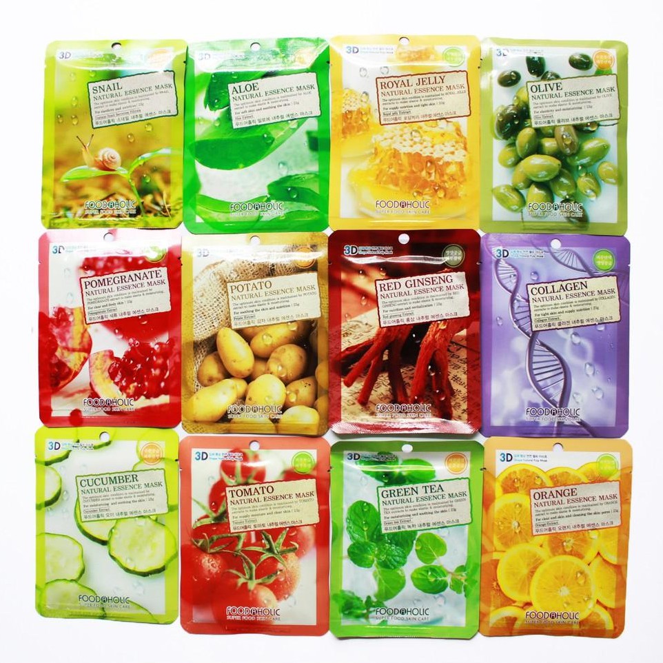 Mặt Nạ Dưỡng Da FoodAHolic 3D Hàn Quốc