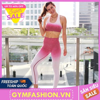 Set đồ tập GYMSARK Loang phiên bản áo Bra [phong cách ÂU MỸ] tập gym yoga - GYMFASHION.VN