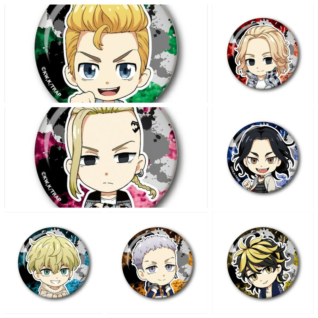 (m08) Huy hiệu cài áo IN HÌNH Tokyo Revengers Kịch trường của Takemichi anime chibi dễ thương