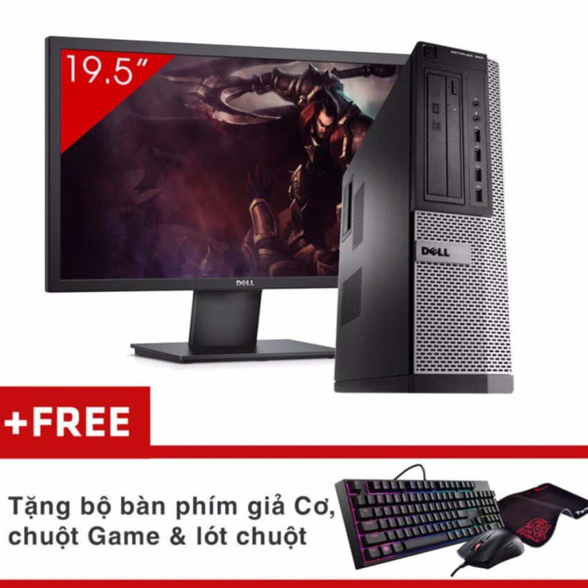 Combo Máy tính Văn Phòng DELL OPTIPLEX 390 DT + Màn hình Dell 19.5inch (Core i7 2600, Ram 8GB, HDD 1TB) + Quà Tặng