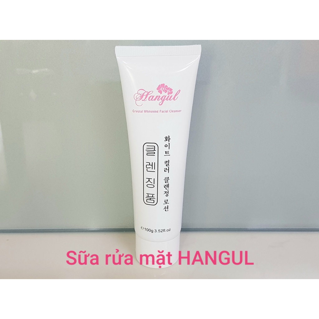 Sữa rửa mặt hoa mai trắng, sữa rửa mặt hangul trắng da, sạch nhờn, mờ nám