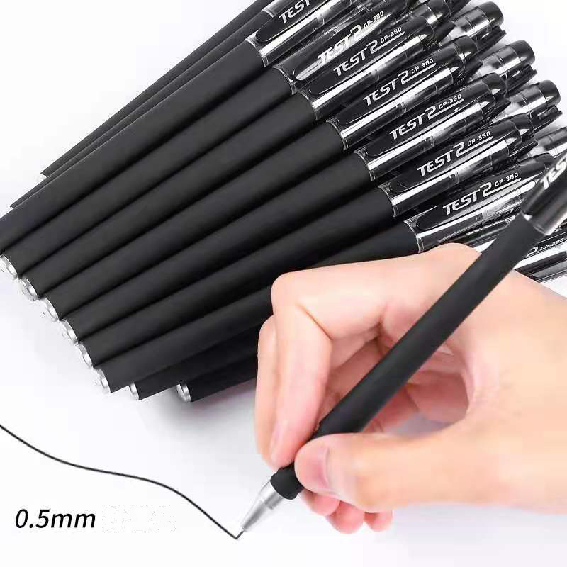 Bút bi viết mực đen ngòi 0.5/0.38mm