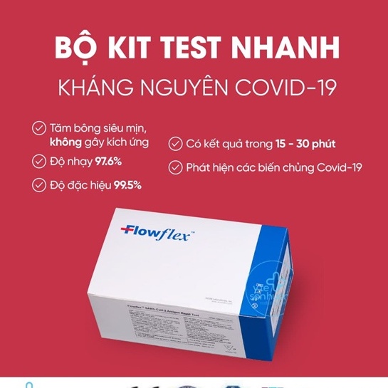 Kit test nhanh Flowflex SARSCoV-2 Antigen Rapid Test kit test nhanh Flowflex SARSCoV-2 Antigen Rapid Test