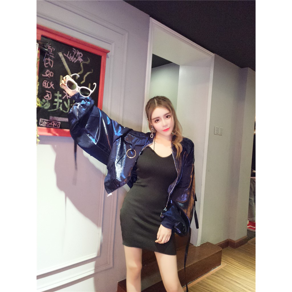 (HÀNG CÓ SẴN) Áo khoác bomber thêu hạc tay bồng | BigBuy360 - bigbuy360.vn